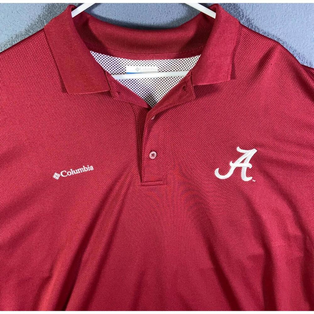 Crimson Tide Bama Columbia PFG Alabama Shirt XLarge Fishing Performance Gear EUC